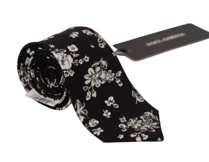 Dolce & Gabbana - Elegance in Bloom Silk Bow Tie