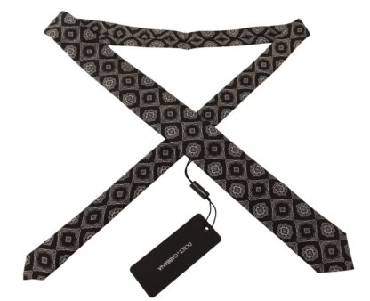 Dolce & Gabbana - Elegant Silk Geometric Bow Tie