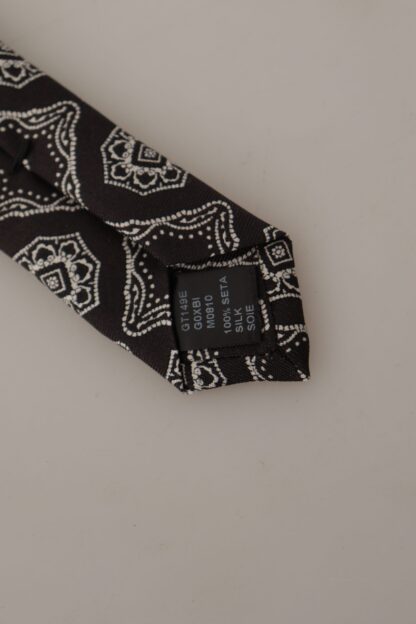 Dolce & Gabbana - Elegant Silk Geometric Bow Tie