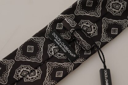 Dolce & Gabbana - Elegant Silk Geometric Bow Tie