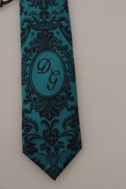 Dolce & Gabbana - Elegant Silk Blue Tie - Exclusive Design