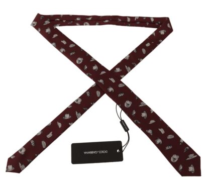 Dolce & Gabbana - Maroon Elegance Silk Tie