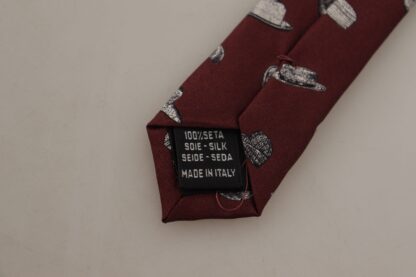 Dolce & Gabbana - Maroon Elegance Silk Tie