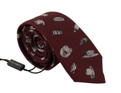 Dolce & Gabbana - Maroon Elegance Silk Tie