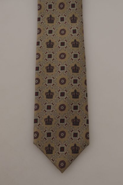 Dolce & Gabbana - Elegant Silk Beige Necktie