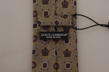 Dolce & Gabbana - Elegant Silk Beige Necktie