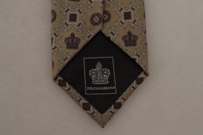 Dolce & Gabbana - Elegant Silk Beige Necktie