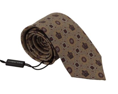 Dolce & Gabbana - Elegant Silk Beige Necktie