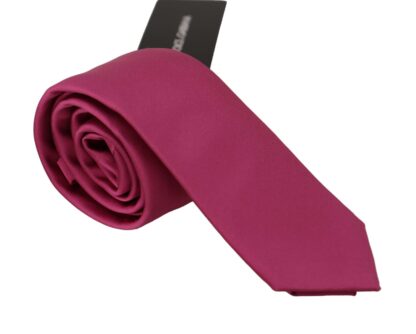 Dolce & Gabbana - Elegant Pink Silk Bow Tie for the Dapper Gentleman