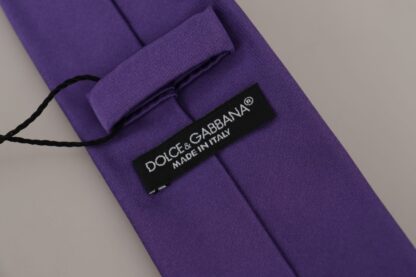 Dolce & Gabbana - Elegant Purple Silk Bow Tie