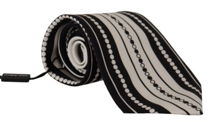 Dolce & Gabbana - Elegant Monochrome Silk Tie