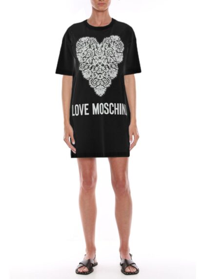 Love Moschino - Chic Graphic Cotton T-Shirt Dress