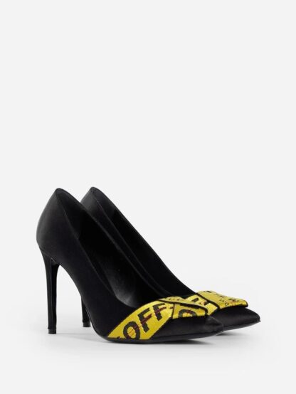 Off-White - Black Leather Women Pump