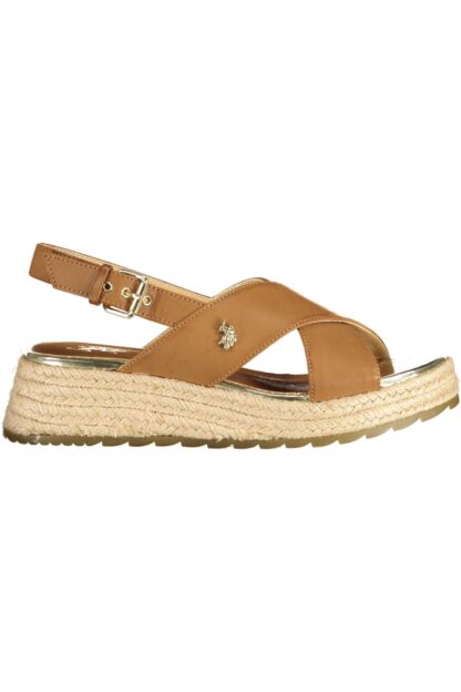 U.S. POLO ASSN. - Brown Eco Leather Women Sandal