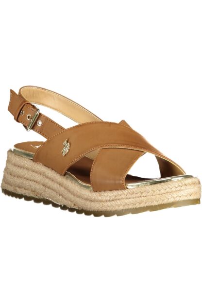 U.S. POLO ASSN. - Brown Eco Leather Women Sandal