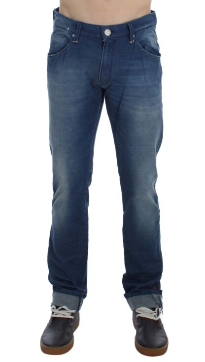 Acht - Slim Fit Blue Wash Italian Denim