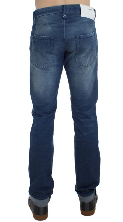 Acht - Slim Fit Blue Wash Italian Denim