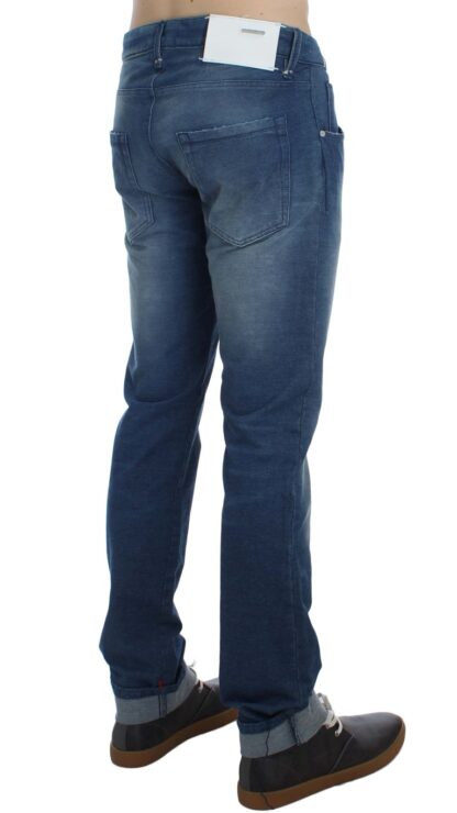 Acht - Slim Fit Blue Wash Italian Denim