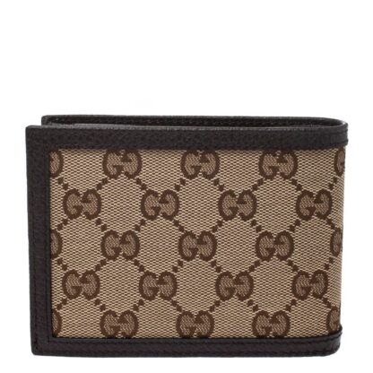 Gucci - Gucci Men's GG Brown Canvas Bifold Wallet 292534