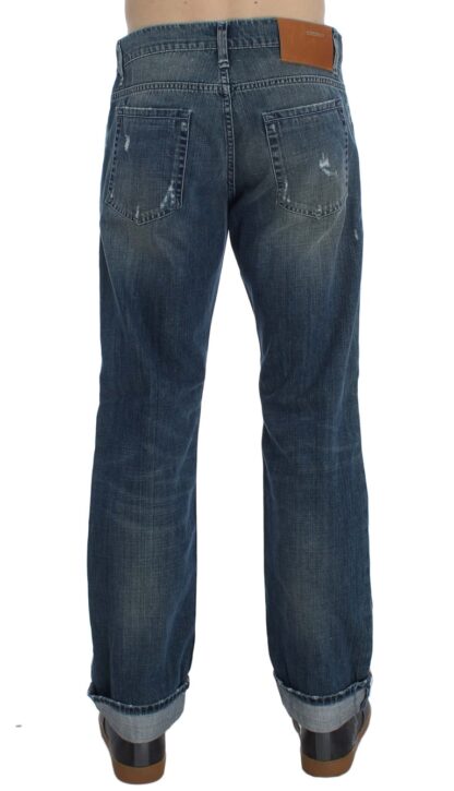 Acht - Elegant Regular Fit Blue Wash Denim