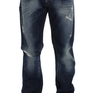 Acht - Chic Slim Fit Blue Wash Italian Jeans