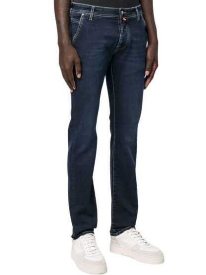 Jacob Cohen - Elegant Blue Denim with Suede Accent