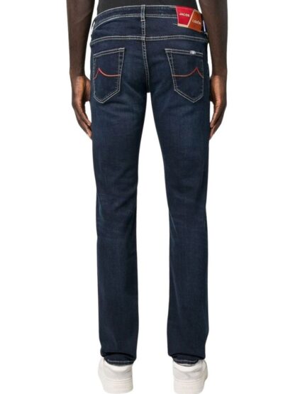 Jacob Cohen - Elegant Blue Denim with Suede Accent