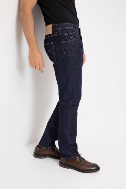 Jacob Cohen - Elegant Blue Denim Jeans with Suede Detail