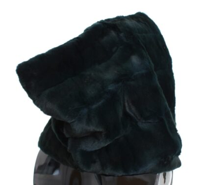 Dolce & Gabbana - Exclusive Green Weasel Fur Hooded Scarf