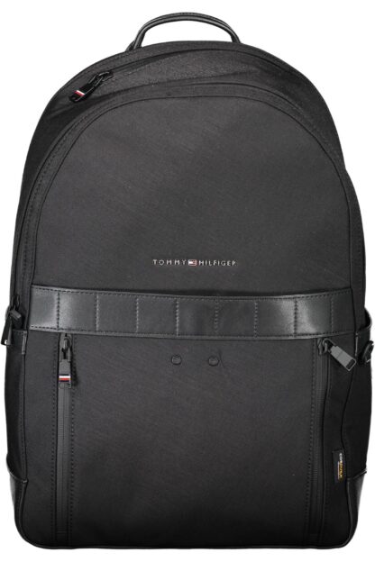 Tommy Hilfiger - Black Nylon Men Backpack