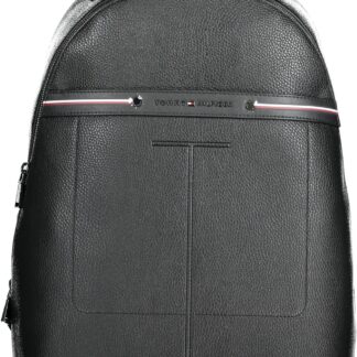 Tommy Hilfiger - Black Polyester Men Backpack