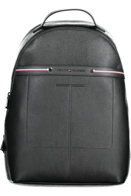 Tommy Hilfiger - Black Polyurethane Men Backpack