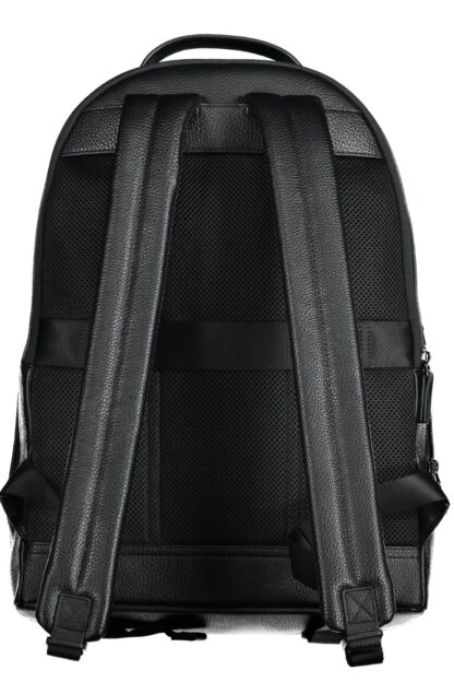 Tommy Hilfiger - Black Polyurethane Men Backpack