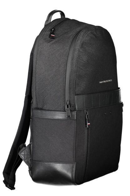 Tommy Hilfiger - Black Nylon Men Backpack