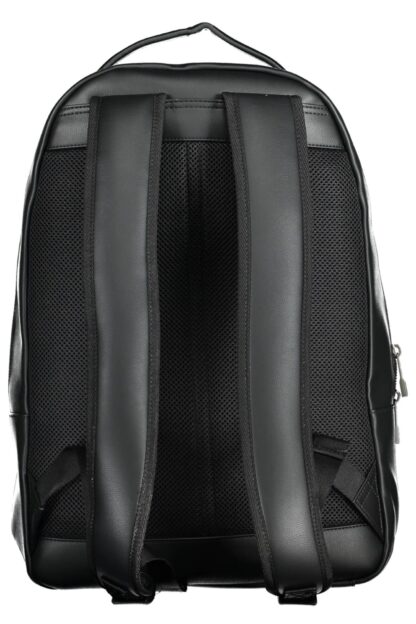 Tommy Hilfiger - Black Polyurethane Men Backpack