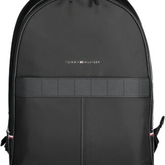 Tommy Hilfiger - Black Polyurethane Men Backpack