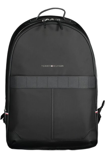 Tommy Hilfiger - Black Polyester Men Backpack