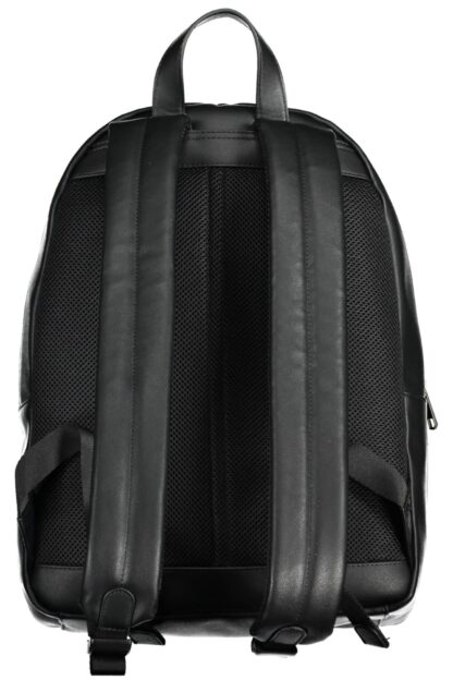 Tommy Hilfiger - Black Polyurethane Men Backpack