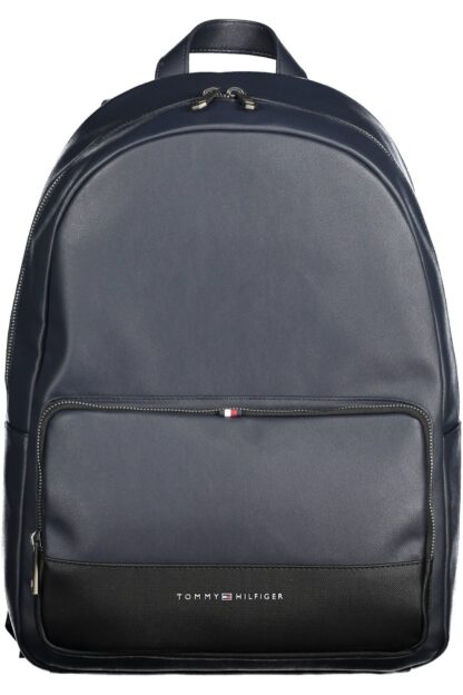 Tommy Hilfiger - Blue Polyurethane Men Backpack