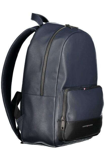 Tommy Hilfiger - Blue Polyurethane Men Backpack