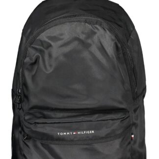 Tommy Hilfiger - Black Polyester Men Backpack