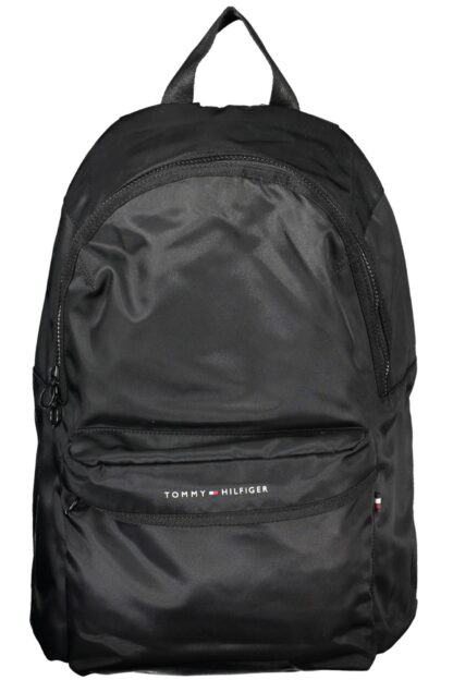 Tommy Hilfiger - Black Polyester Men Backpack