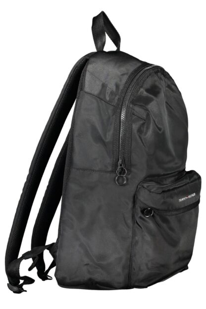 Tommy Hilfiger - Black Polyester Men Backpack