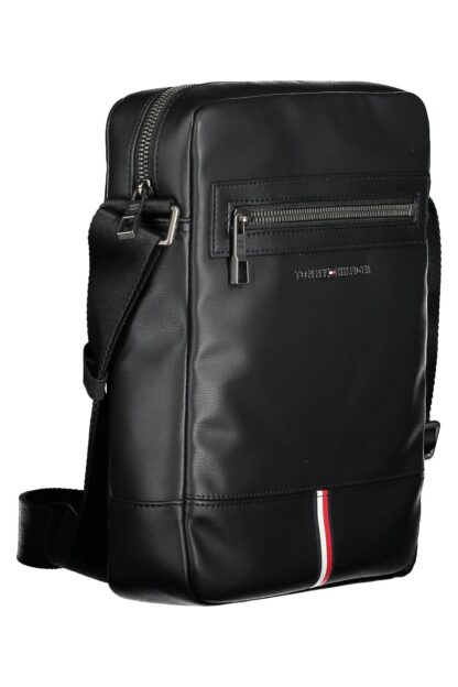 Tommy Hilfiger - Black Polyurethane Men Shoulder Bag