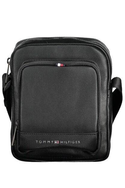 Tommy Hilfiger - Black Polyurethane Men Shoulder Bag