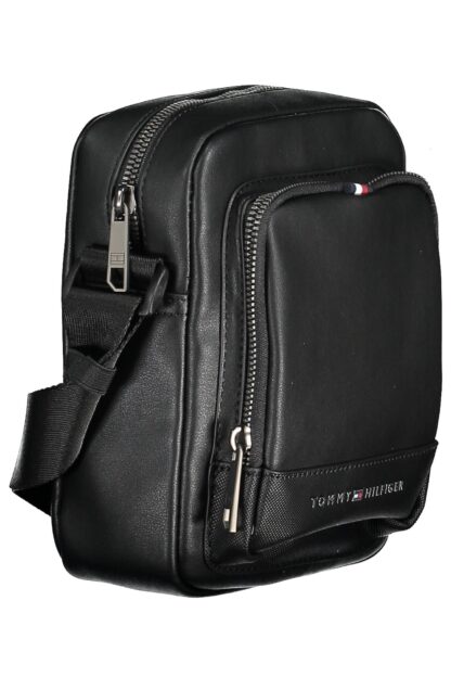 Tommy Hilfiger - Black Polyurethane Men Shoulder Bag