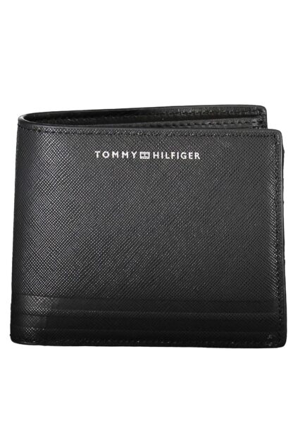 Tommy Hilfiger - Black Leather Men Wallet