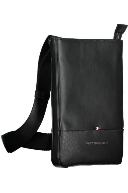 Tommy Hilfiger - Black Polyurethane Men Shoulder Bag