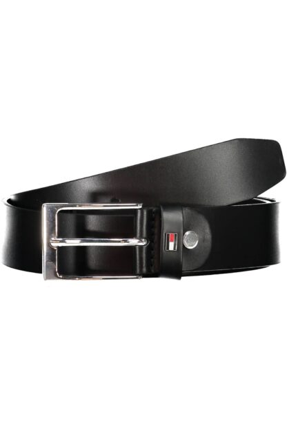 Tommy Hilfiger - Black Leather Men Belt