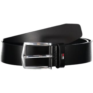 Tommy Hilfiger - Black Leather Men Belt